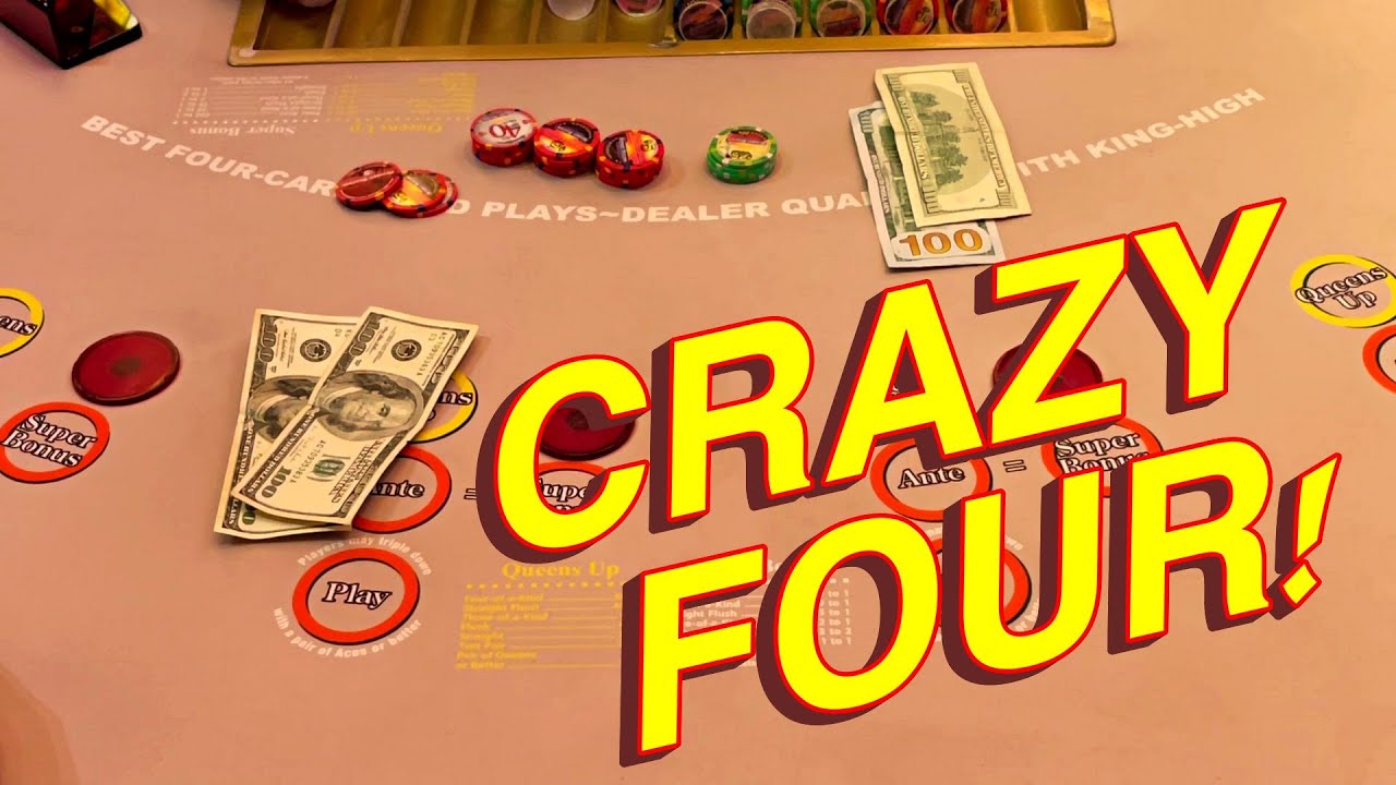 CRAZY FOUR POKER GAME!!!! YouTube