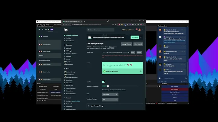 Introducing the Chat Highlight Widget | Streamlabs Desktop [How-to for OBS]