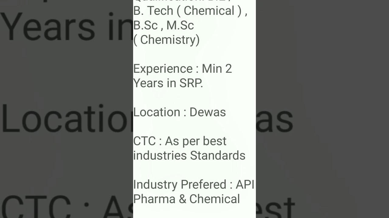 IPCA laboratory urgent vacancy apply now