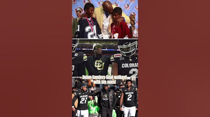 Deion Sanders walks out with his sons, for the final time at Colorado 🥹 #deionsanders #football