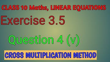 linear equations/ exercise 3.5 question 4 part 5 / class 10 ncert