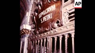 SYND 10 8 78 PAPAL TOMBS UNDER ST PETER'S SQUARE