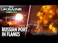 Ukrainian drones blitz Putin's port in Novorossiysk