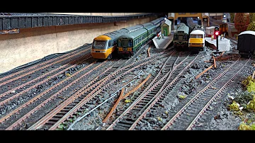 Model train railway is modelling track beds, OO and HO gauge
