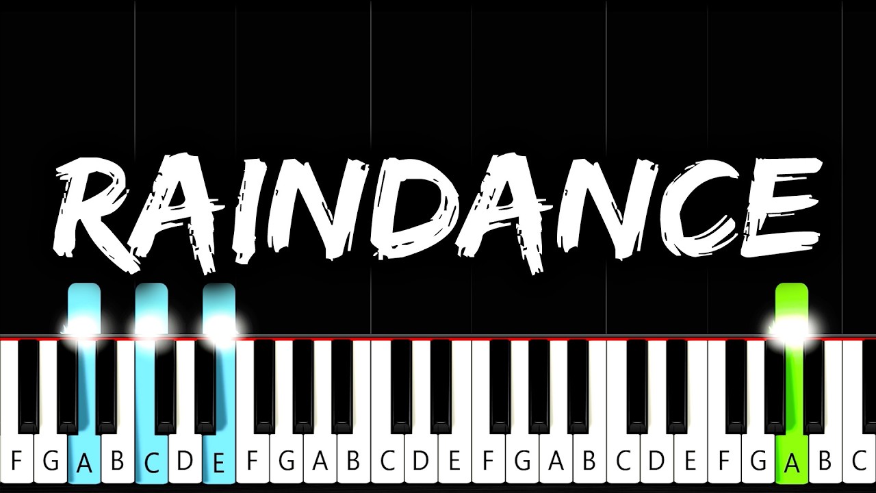 Dave - Raindance (ft. Tems) - Piano Tutorial