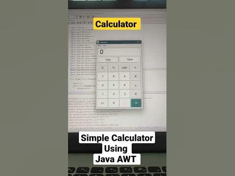 Calculator using Java AWT #calculator #java #java_awt #coding #awt #UI ...