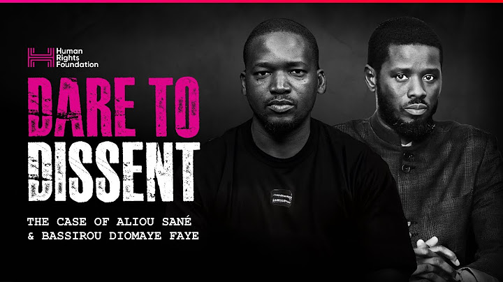 Dare To Dissent | The Case of Bassirou Diomaye Faye and Aliou Sané