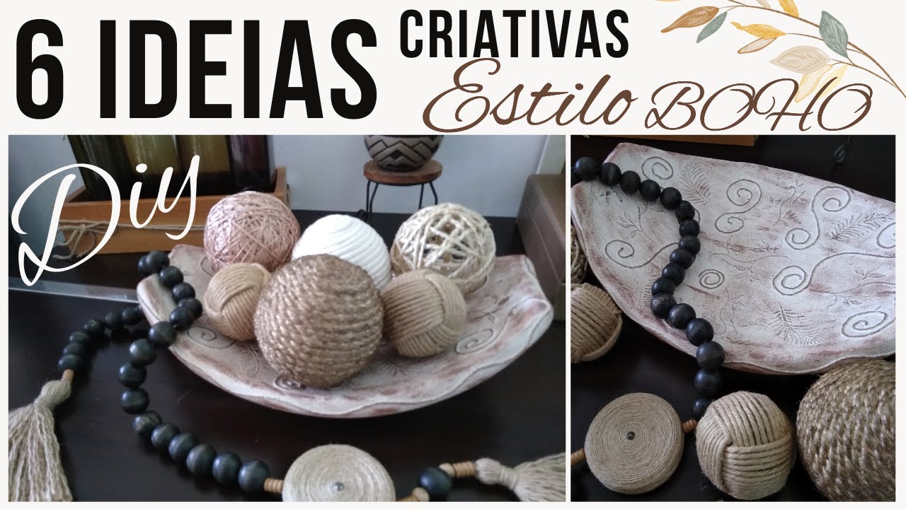 LINDA BANDEJA DECORATIVA COM BOLAS DE ISOPOR   ESTILO BOHO