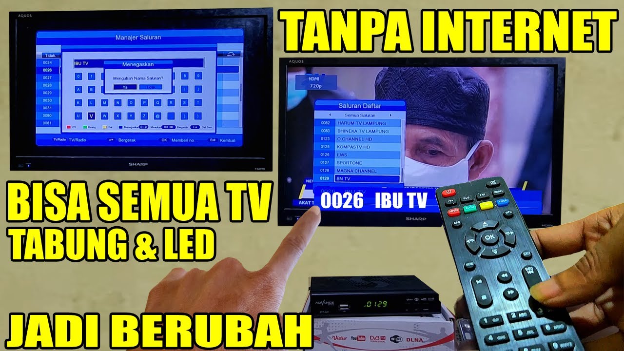 CARA GANTI NAMA SIARAN CHANNEL TV DIGITAL DI SET TOP BOX ADVANCE - YouTube