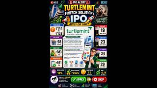 Turtlemint IPO Apply Kare Ya Skip? ₹152 Price Band | GMP Update!#turtlemintipo #viralshort #viral