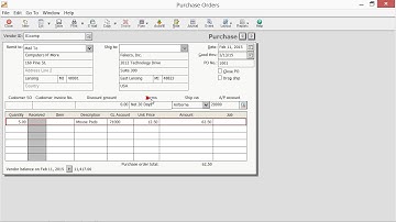 Lesson 7 1 The Purchase Orders Window