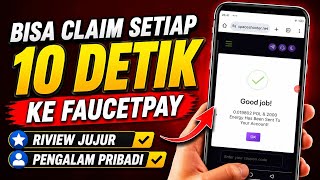 Tes Claim Crypto Tiap 10 Detik sekali, Langsung Masuk FaucetPay