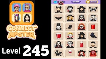 Connect Master Match Puzzle level 245 very hard Guide Walkthrough Solution