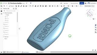 Perfume bottle in Onshape