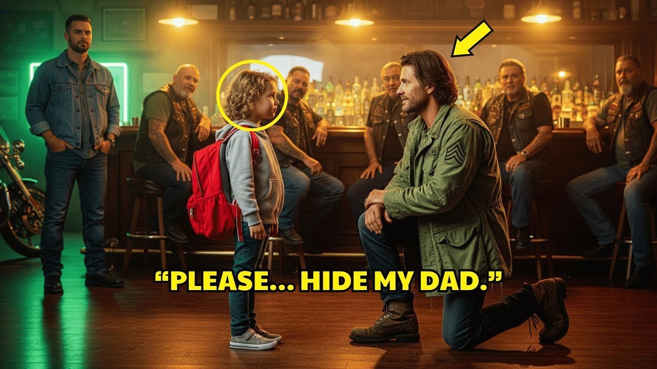 Little Girl Begs a Single Dad Veteran to Hide Her From Her Father — What He Found in Her Bag Shocked