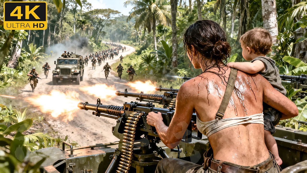 Деревенская девушка собрала 10 снайперских винтовок в пулемет и мгновенно уничтожила японцев.