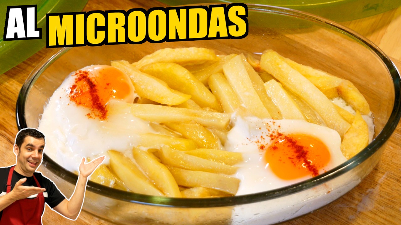 Cocina Exprés: 🍳 HUEVOS CON PATATAS al Microondas en Minutos ⏰ ¡Increíble Sabor!