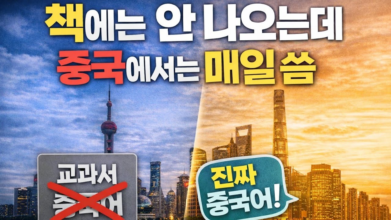 중국어 교과서 믿었다가 당황함😅 실전은 이거임