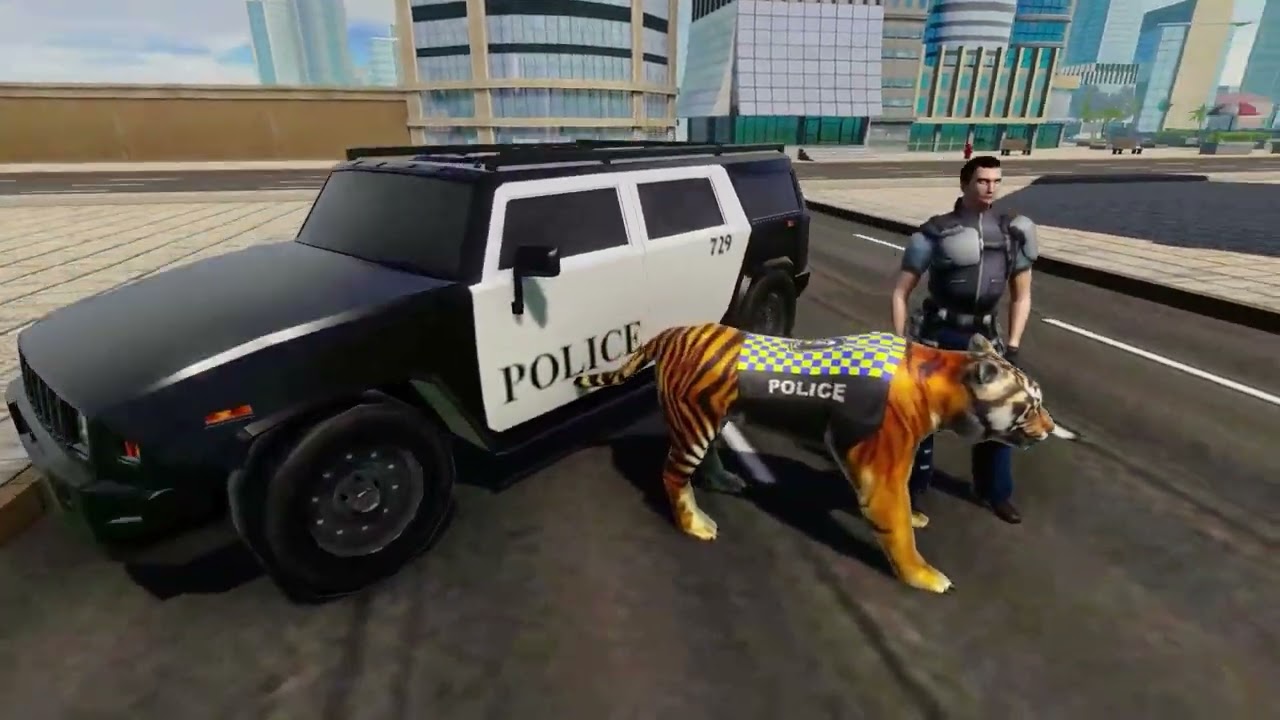 Police Tiger Chase Simulator: City Crime MOD APK cover