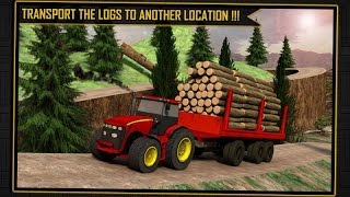 Log Transporter Tractor Crane Android Gameplay screenshot 3