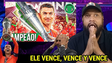 ♫ CRISTIANO RONALDO FEZ DE NOVO! CAMPEÃO DA NATIONS LEAGUE AOS 40! - REACT FUTPARÓDIAS