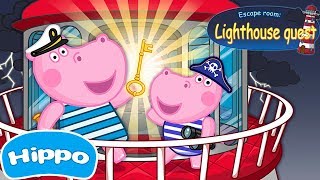 Hippo 🌼 Sala de fuga 🌼 quest Farol 🌼 Jogo de desenhos animados para screenshot 4