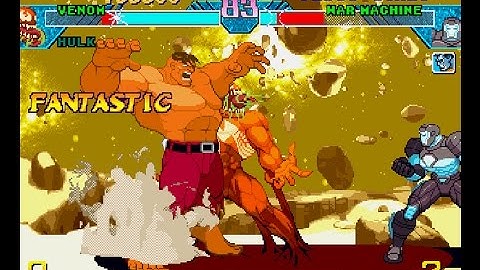 Marvel vs. Capcom 1 [PS1] - Orange Hulk & Red Venom