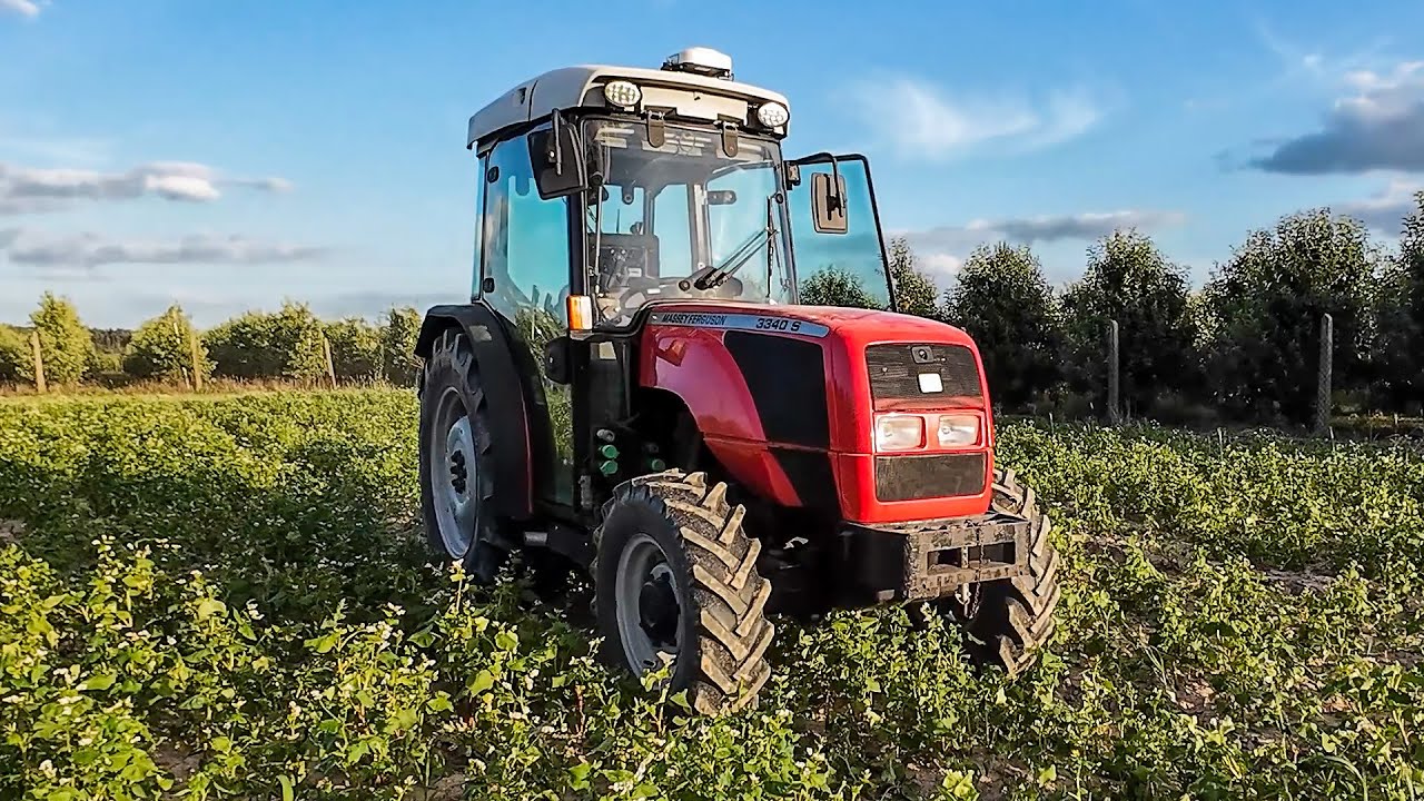 SOLIDNY CIĄGNIK SADOWNICZY MF 3340 S - MONTAŻ NAWIGACJI CHCNAV NX612