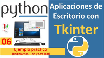 🤓😎Python tkinter 06. Ejemplo práctico – Radiobutton, Text, Scrollbar😁😀