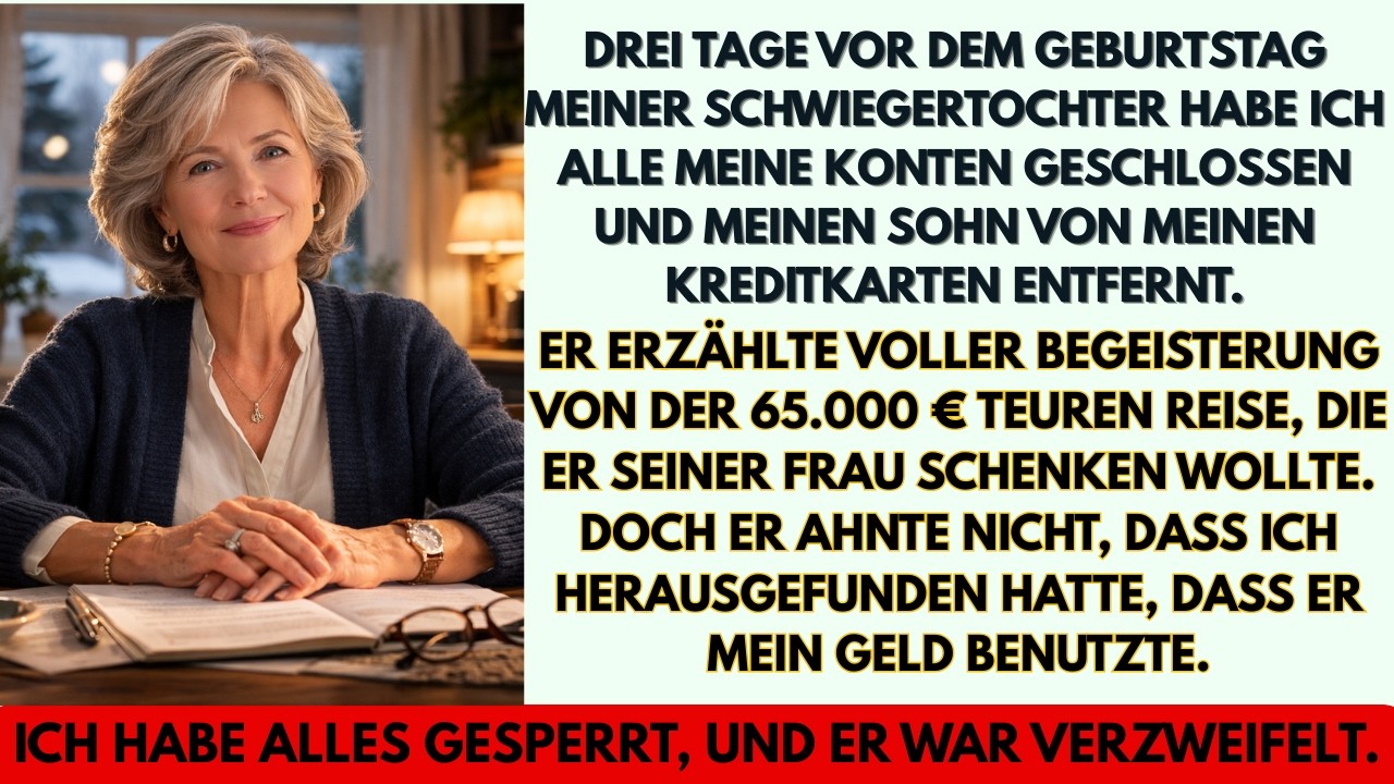 Mein Sohn hat seiner Frau eine Reise im Wert von 65.000 € versprochen...