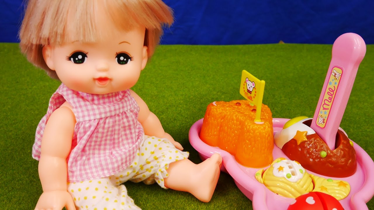 メルちゃんのキッズプレート お子様ランチ お世話 おもちゃアニメ Toy Kids トイキッズ animation anpanman Baby  Doll Mellchan
