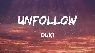 Duki - Unfollow (Letras)