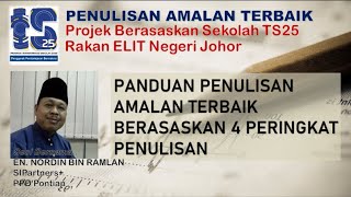 EMPAT PERINGKAT DALAM PENULISAN AMALAN TERBAIK