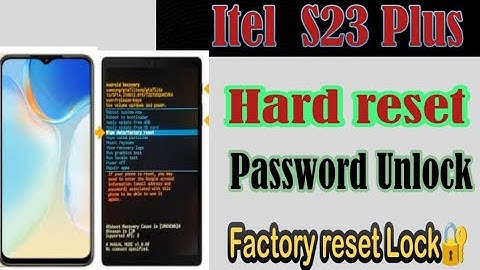 Itel s23 plus factory reset pattern unlock|itel s23+ screen lock unlock without password