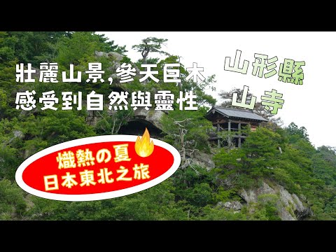 熾熱の夏-日本東北之旅|山形縣山寺Yamadera|壯麗山景,參天巨木,感受到自然與靈性