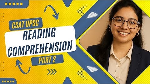 🎯 Reading Comprehension Part 2 – UPSC CSAT Prelims 2026 Exam (By Ayushi Yadav | DremityIAS