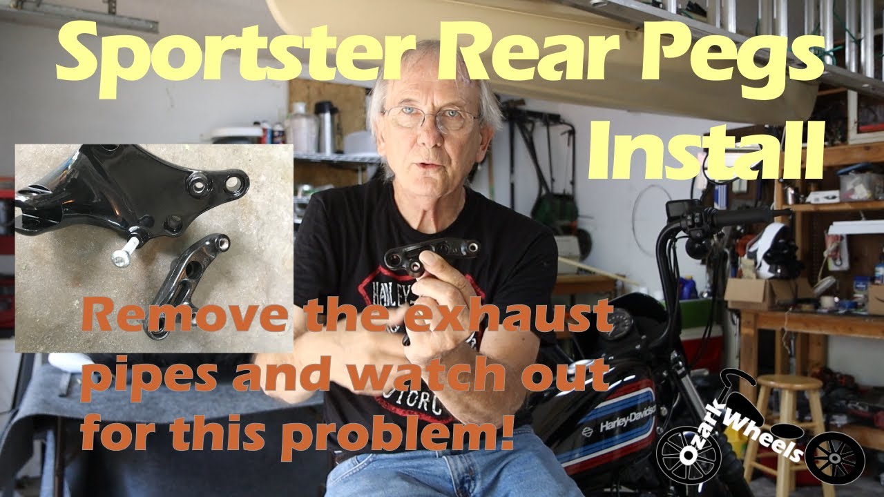 Installing Passenger Footpegs on Sportster Iron 1200 (REMOVING THE