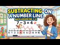 Subtracting on a Number Line | Mathematics Lesson for Grade 1 &amp; 2 (Ages 5–7)