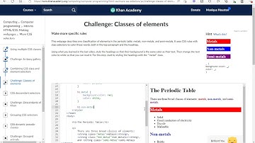 CSS selectors, pseudo selectors, layouts & specificity (Khan Academy)