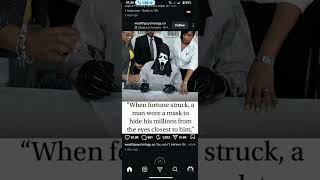 Man hides identity after winning lottery. #PrivacyMatters #HiddenIdentity #ViralStory