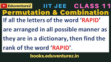 If all the letters of the word ‘RAPID’ are arranged in all possible manner as they are in a dictiona