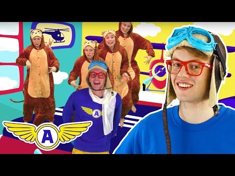 Captain Ace Zoomy Sings 5 Little Monkeys + More! 🕸 Songs For Kids With Lyrics - New Nursery Rhymes