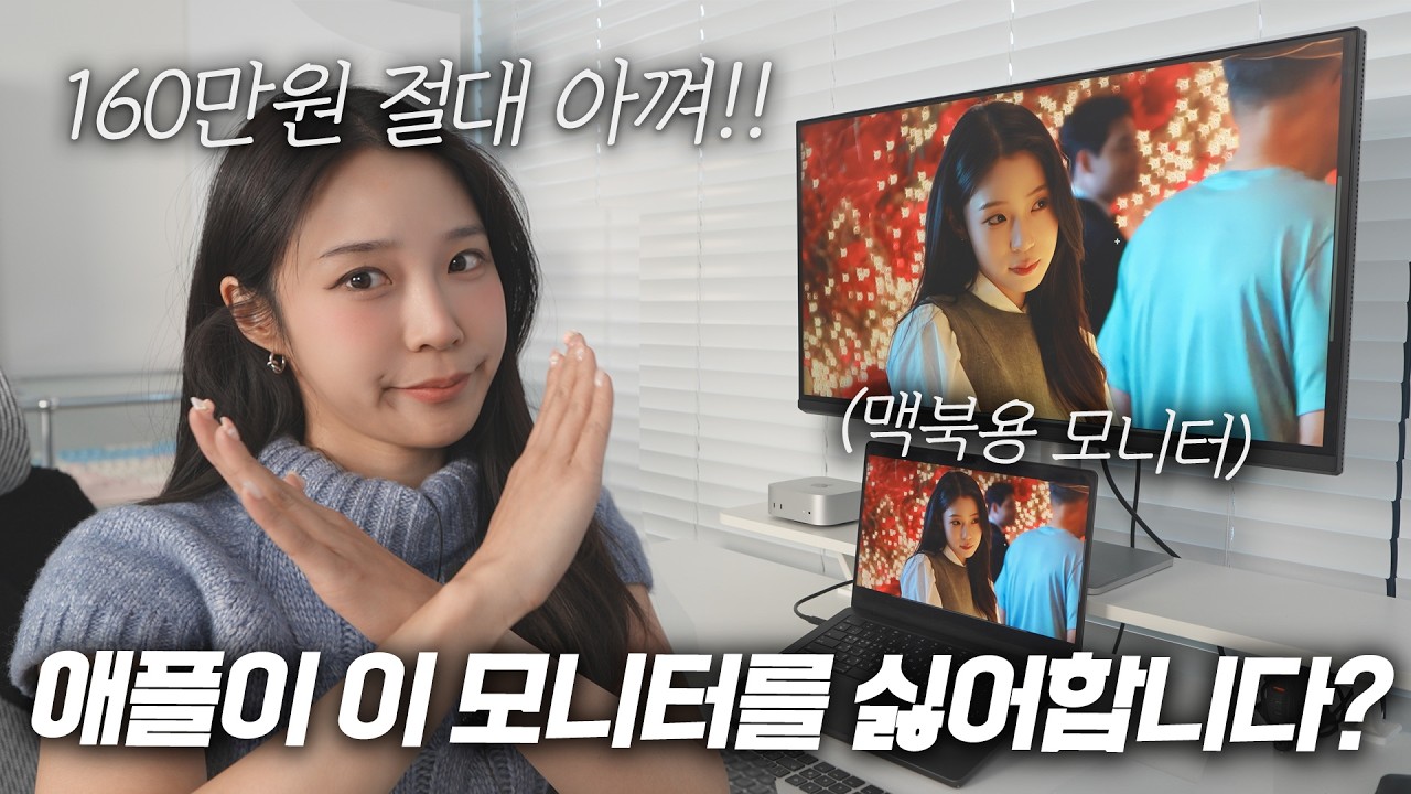 애플 스디플 그돈씨? 160만원 더 싼 맥북 찰떡 모니터 등장?