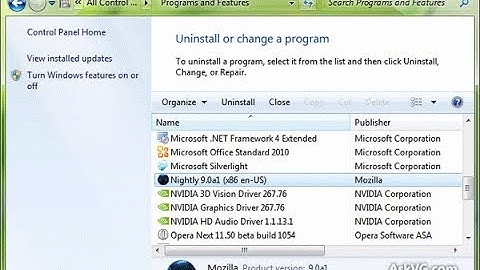 How to uninstall or install Programe using Control Panel