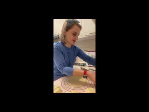 საშობაო ღვეზელი კეცზე