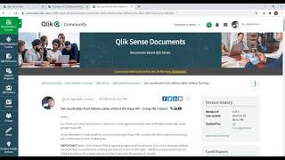 How to scrape html pages using Qlik Sense : Loop in url list | Alternative to Python Information