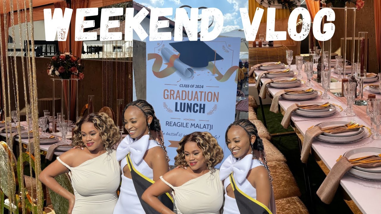 WEEKEND VLOG: Family |  Faves graduation party | South African YouTuber