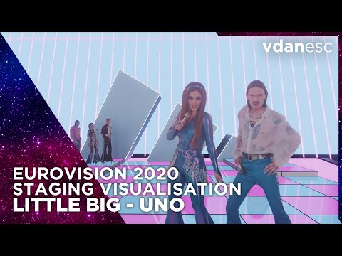 Little Big - Uno - Eurovision 2020 3D Stage Visualisation