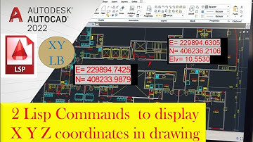 Lisp command to display XYZ coordinates in drawing