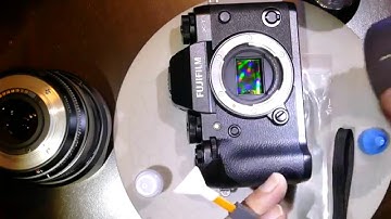 How to clean Fujifilm XT-1 sensor using VisibleDust VDust Plus and DHAP Orange swab 1.6x / 16 mm